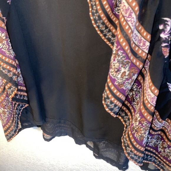 dress Floral open knit crochet hippie Paisley Midi S forever21 pheobe whimsigoth - Picture 12 of 12